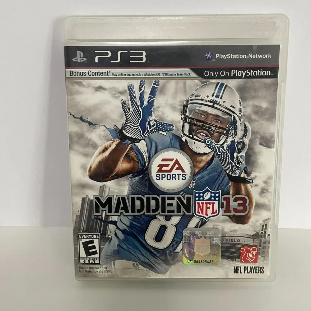 Madden NFL 13 Video Game for Sony Playstation 3